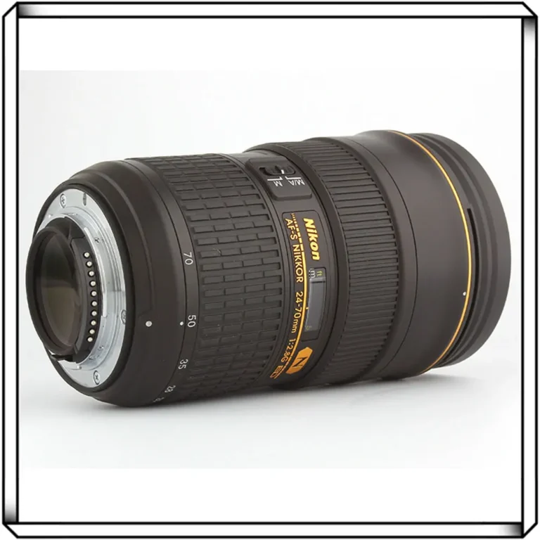 Side view of Nikon AF-S 24-70mm f/2.8G ED lens