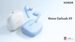 Honor Earbuds X9 wireless ANC Bluetooth earphones with charging case in gradient color