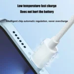 Data transfer USB C cable for iPhone and iPad with durable build