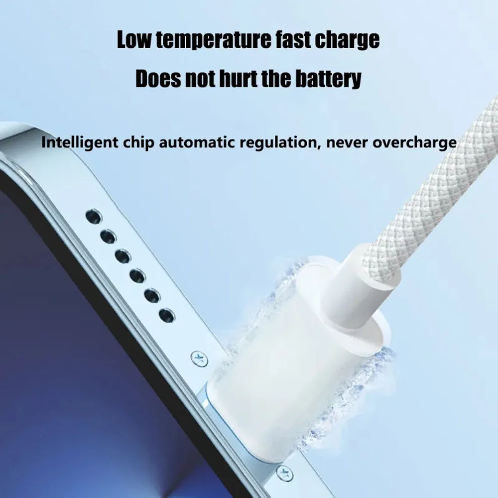 Data transfer USB C cable for iPhone and iPad with durable build