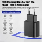 Certified 45W quick charger for Samsung Galaxy A35 and A55