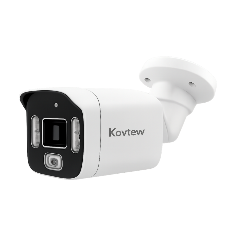 8MP 4K POE outdoor waterproof bullet IP camera in white housing