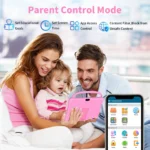 Back view of PRITOM Kids Tablet with dual cameras