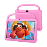 PRITOM 10 inch Kids Tablet with silicone protective case front view