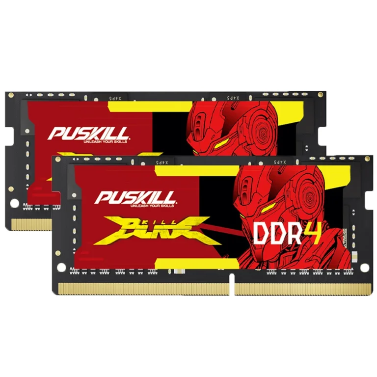 Close-up of PUSKILL Killblade DDR4 laptop memory module