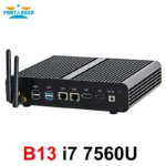 Partaker fanless mini computer in black i7 model with sleek finish