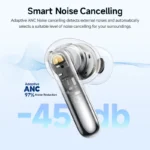 QCY Melobuds N50 wireless earbuds showing ear tips and design