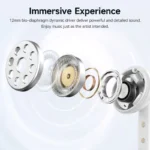 QCY Melobuds N50 wireless earbuds angled view