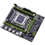 QIYIDA X79 motherboard highlighting M.2 SSD slot and SATA connectors