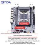 QIYIDA X99 motherboard highlighting cooling armor feature