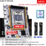 QIYIDA X99 Micro-ATX motherboard with LGA2011-3 socket and Xeon CPU