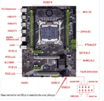 Complete QIYIDA X99 motherboard set with Intel Xeon CPU and 16GB DDR4 RAM