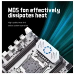 QIYIDA X99 motherboard kit components including CPU and RAM