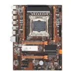 Close-up of QIYIDA X99 motherboard DDR4 memory slots and M.2 NVMe slot