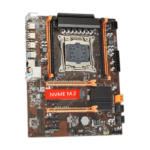 QIYIDA X99 motherboard LGA2011-3 top view showing ports and slots