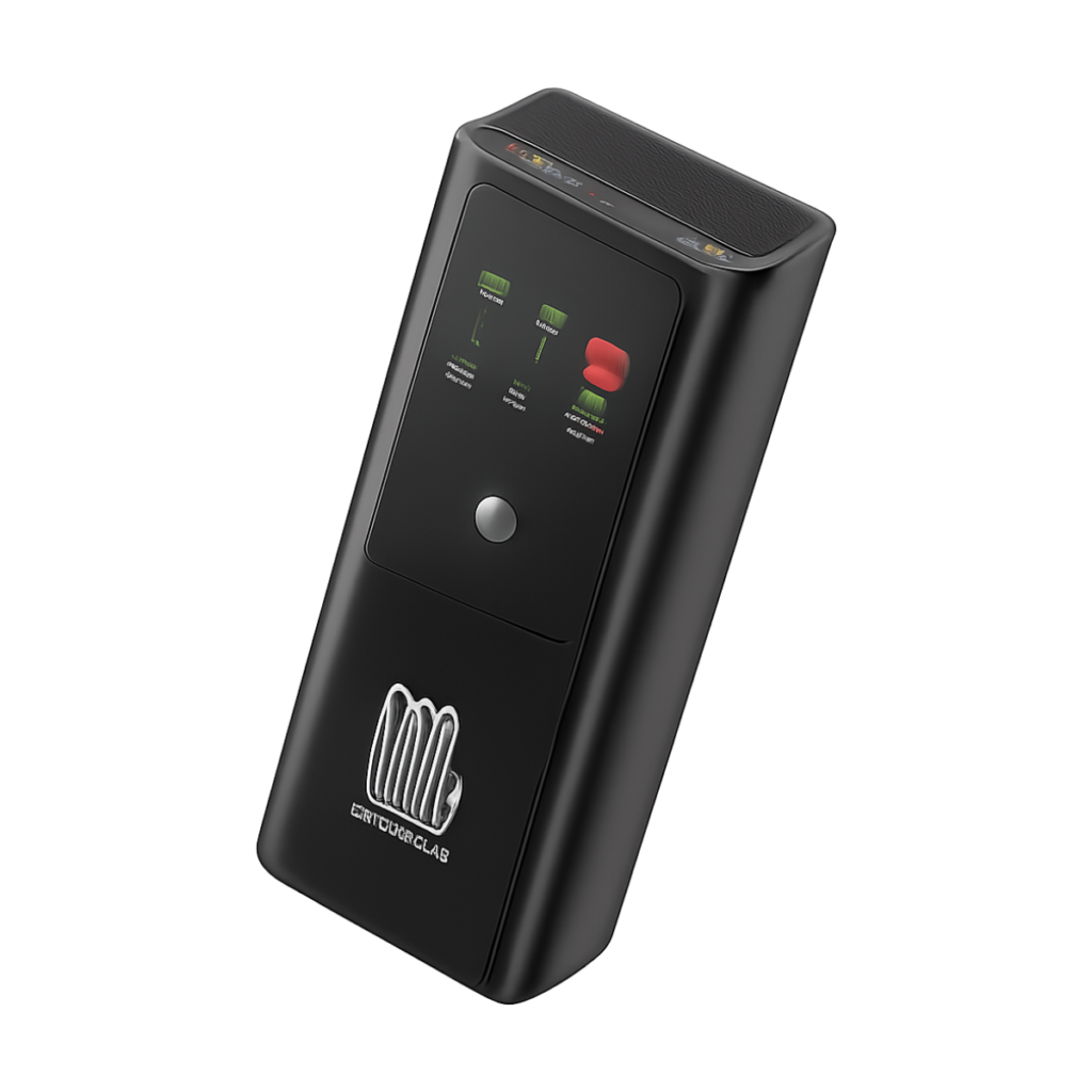 QOOVI 20000mAh 100W fast charging power bank front view