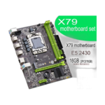 Qiyida X79 Micro-ATX motherboard with Xeon E5 2430 and 16GB DDR3 RAM combo kit front view