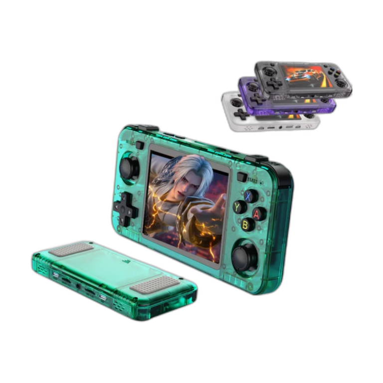 R36H handheld retro game console front view with 3.5-inch IPS screen