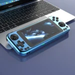 Metal body of R50PRO 5 inch handheld game console side angle