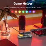 RGB lighting effects on 3-key mechanical macro keypad