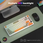 Back of RK Royal Kludge M75 keyboard showing USB-C ports