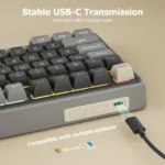 RK Royal Kludge R98Pro mechanical keyboard with volume control button