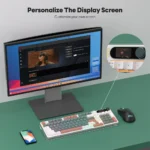 RK S98 keyboard connected wirelessly displaying RGB effects