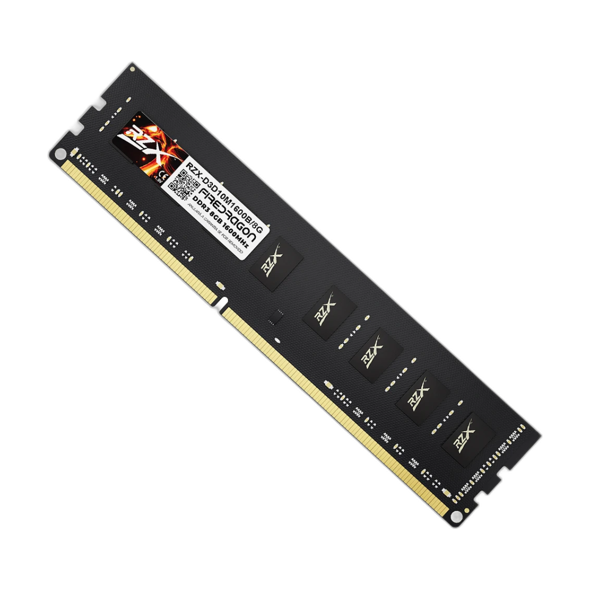 RZX DDR3 Memoria 8GB 4GB 1.5V 240pin 1600MHz PC3 Udimm DIMM Desktop Memory RAM-bg-clean RZX DDR3 8GB 4GB 1600MHz 1.5V 240pin desktop RAM module front view