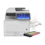 Refurbished Ricoh MPC307 wireless color copier printer front view