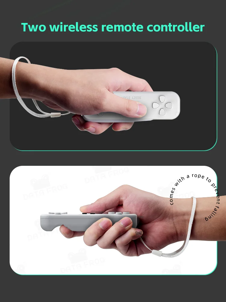 Wireless motion sensing controllers for retro game console