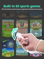 Game console connected to TV displaying classic NES games