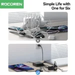 Rocoren 150W fast charger connected to multiple devices