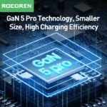 Rocoren 67W GaN charger charging multiple devices