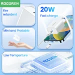 Rocoren USB Type-C fast charger close-up