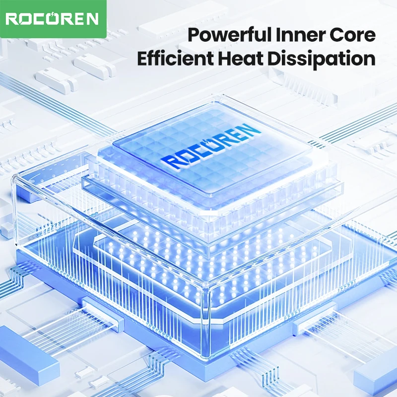 Compact Rocoren 20W GaN charger for travel