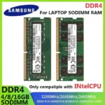 Samsung DDR4 SODIMM laptop RAM module front view