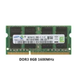 Samsung SO-DIMM RAM showing gold contacts