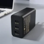 Samsung 65W charger with white finish and multiple ports