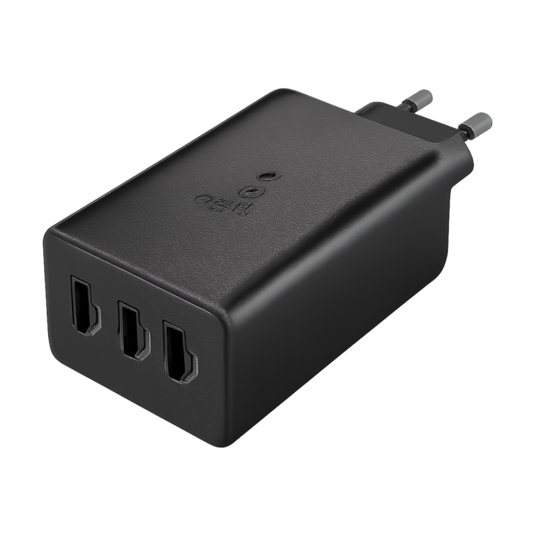 Samsung 65W USB-C quick charge 3-port wall adapter front view