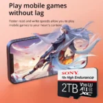 Sony Extreme PRO UHS-I microSD card packaging close-up