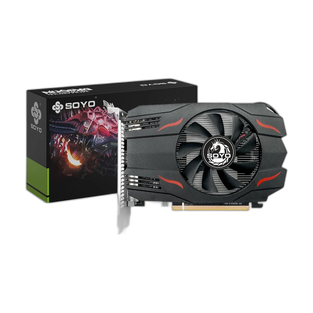 SOYO AMD Radeon RX550 4GB GPU GDDR5 14nm For Desktop PC Games Video RX560 Graphics Card 128bit RX 550 Computer Components-bg-clean SOYO AMD Radeon RX550 4GB GDDR5 graphics card front view