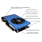 SRhonyra AMD RX580 graphics card showing multi-monitor HDMI ports and single cooling fan