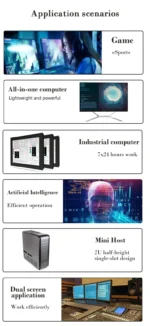 SRhonyra AMD RX580 8GB GPU side view highlighting HDMI ports and cooling fan