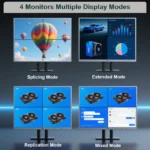 SRhonyra GT730 2GB multi-monitor video card side angle