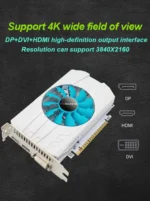 SRhonyra GTX 1050 4GB graphics card rear view with display ports visible