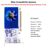 SRhonyra R5 230 2GB graphics card angled side view