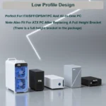 SRhonyra R5 230 2GB low profile graphics card side profile with fan