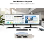 SRhonyra RX550 4GB low profile GPU showing HDMI and DisplayPort