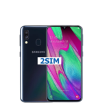 Samsung Galaxy A40 front view with AMOLED display