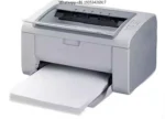black and white laser printer front view